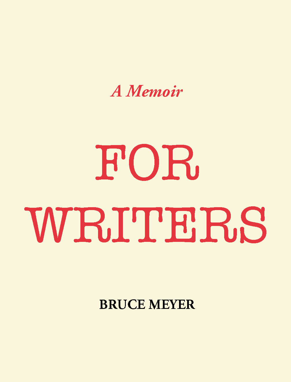 For a Writer
